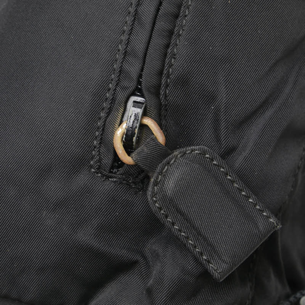 Prada Black Nylon Backpack Triangle - image 8
